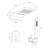  High Pressure Thermostatic Shower System, Brass Wall Mounted Shower Faucet Set with Rain&Waterfall Shower Head and Handheld Spray-52795243