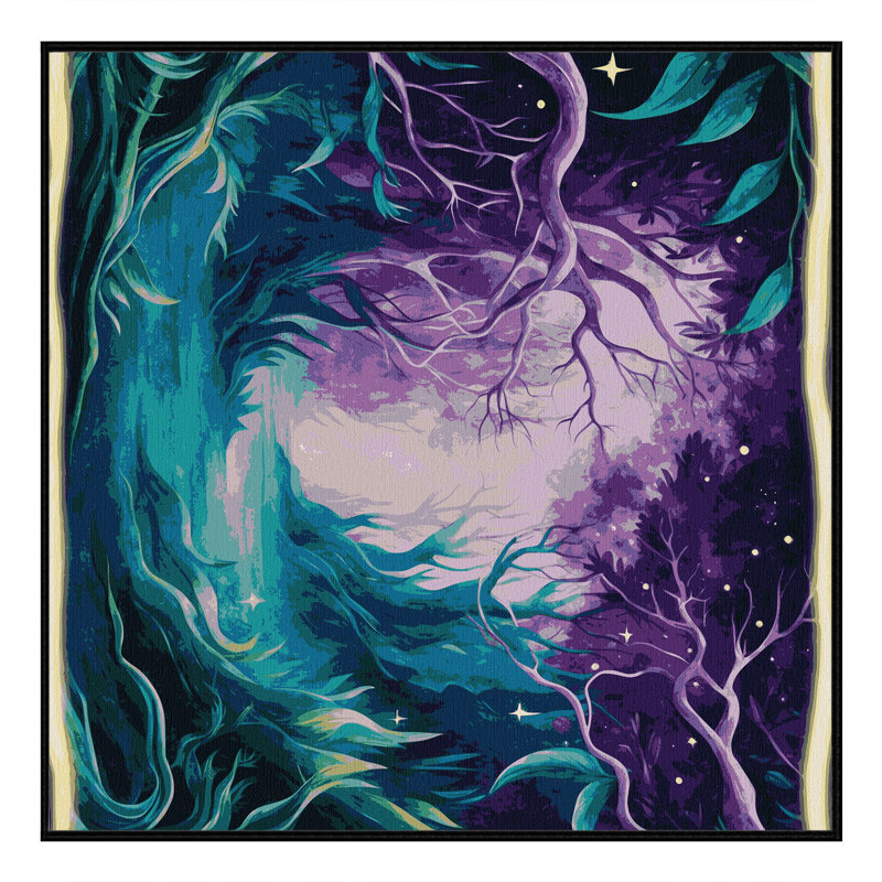 Twilight Flora Rug, Square 6'