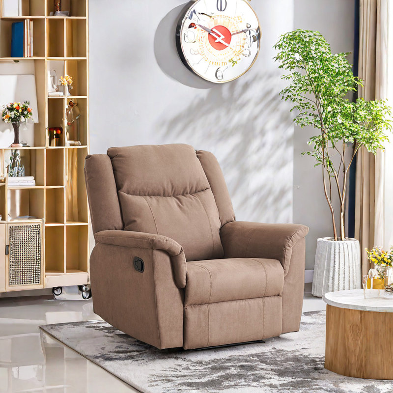 Fauteuil inclinable rembourré Sushen, Kaki