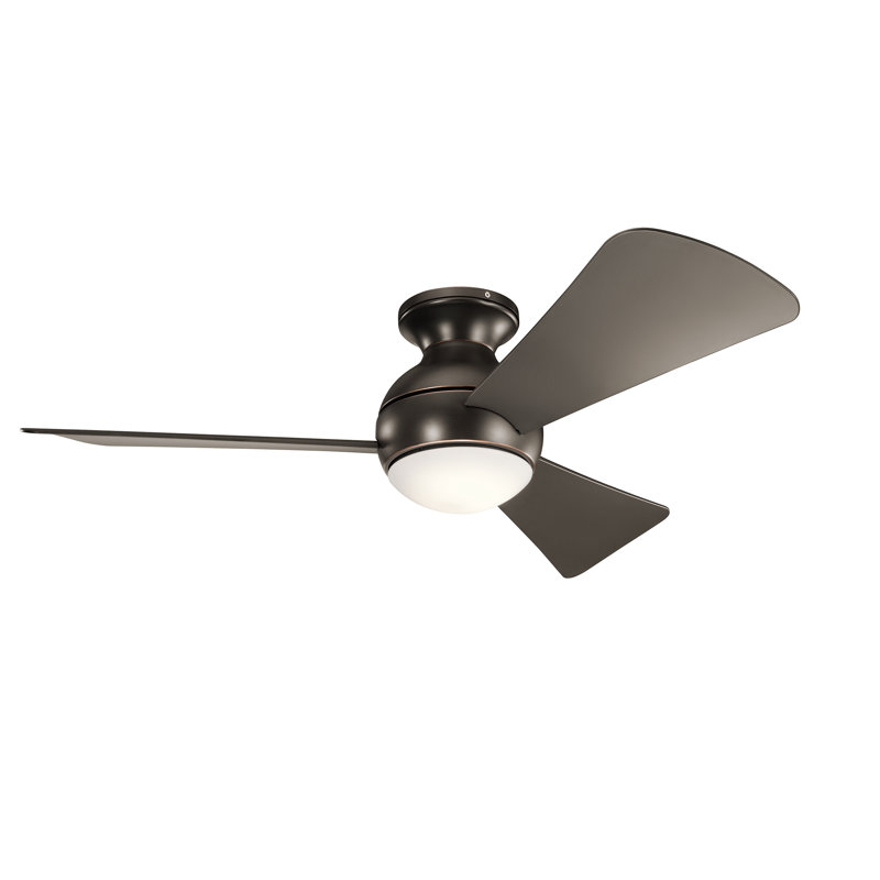 Sola 44" Olde Bronze LED Ceiling Fan, Olde Bronze, 44"