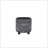 S/2  TRIBAL LOOK FOOTED PLANTER 6/8", BLACK