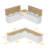 L-Shaped Shoe Bench With Hall Tree