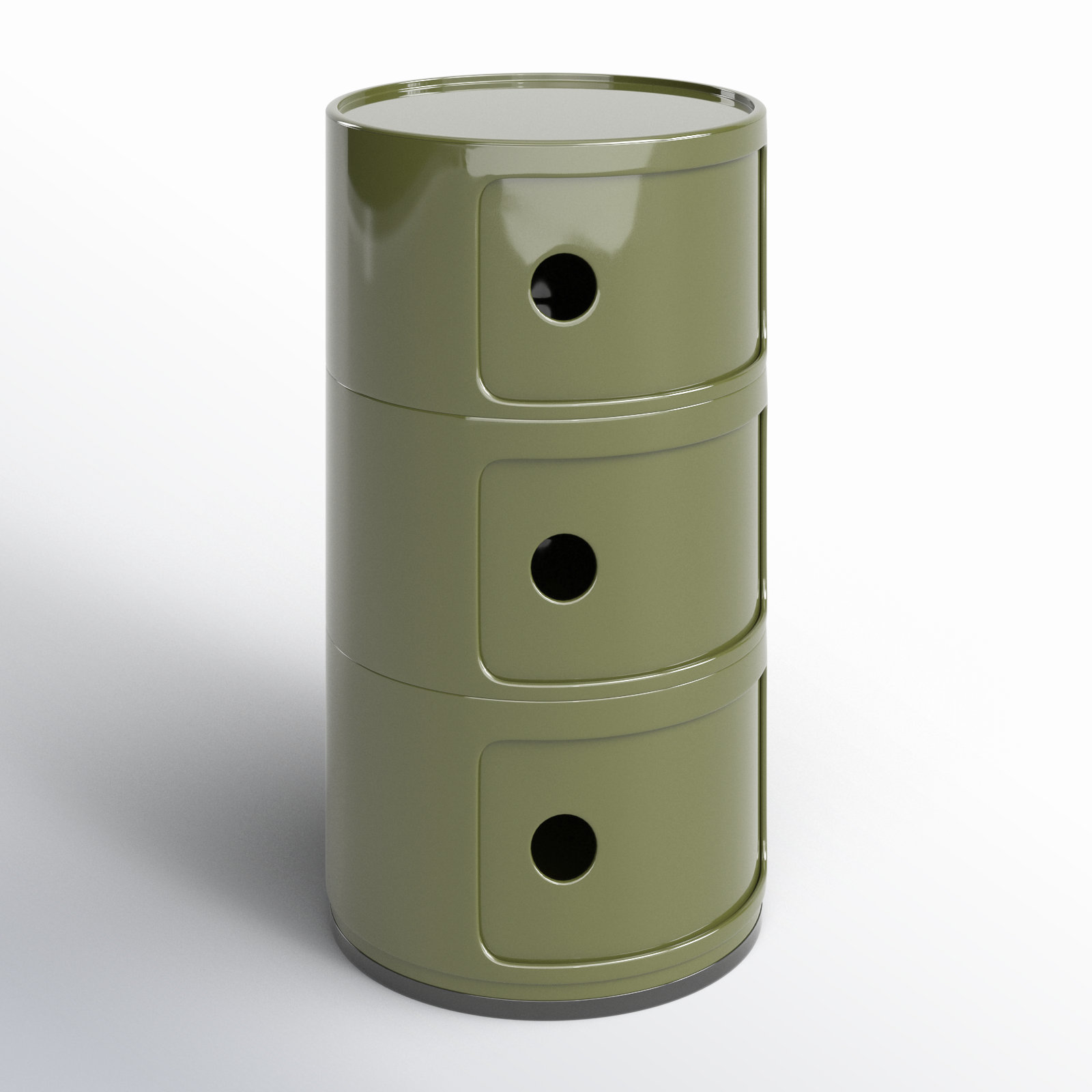 Componibili Round Modular Stacking Units, Green, 3