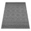 Tapis intérieur / extérieur rectangulaire en polypropylène tissé à plat de couleur marocaine anthracite / gris-1421193232