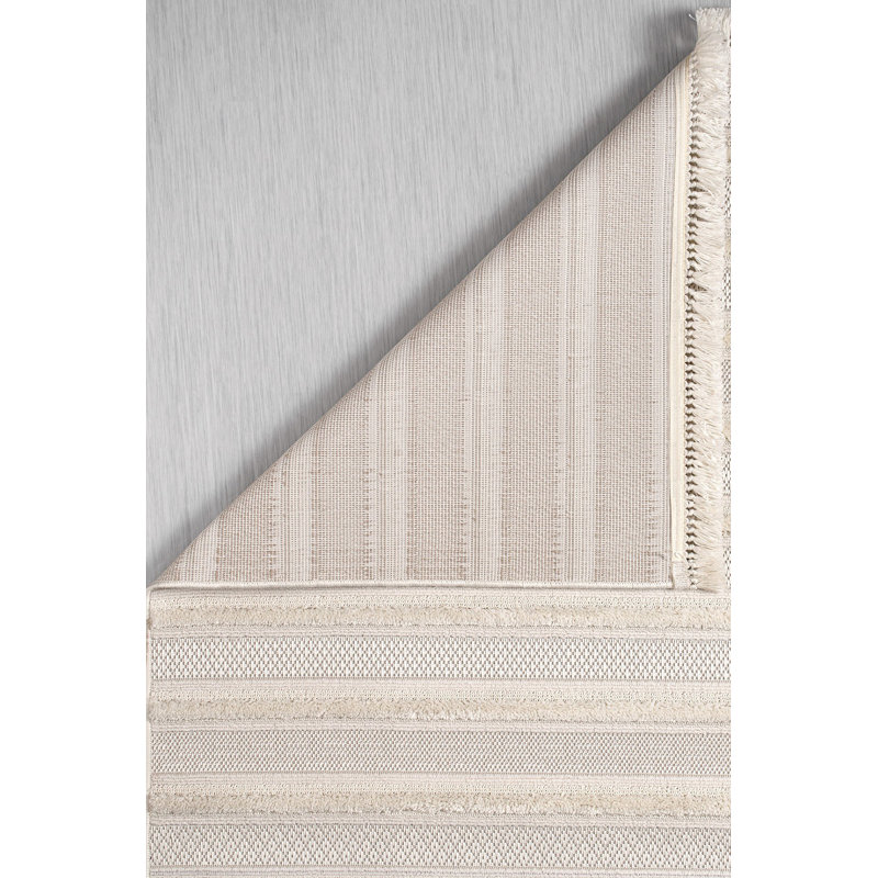 Salah Striped Machine Made Indoor / Outdoor Area Rug, Rectangle 120 x 180cm