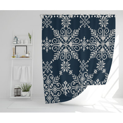Dowell Polyester Shower Curtain Set