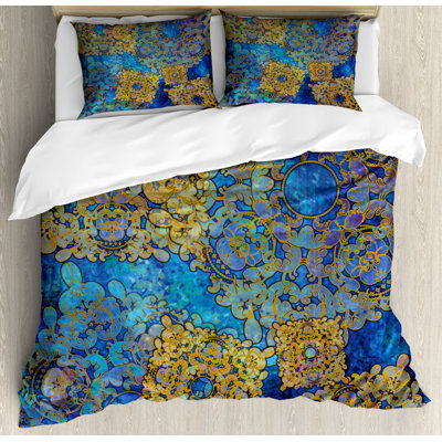 Basham Abstract Duvet Cover Set with Pillowcases Included