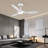 42-inch Ceiling Fans with Lights and Remote Control White-715988942