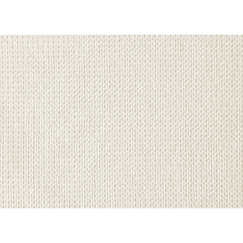 Lit en chenille beige et noyer, Grand lit