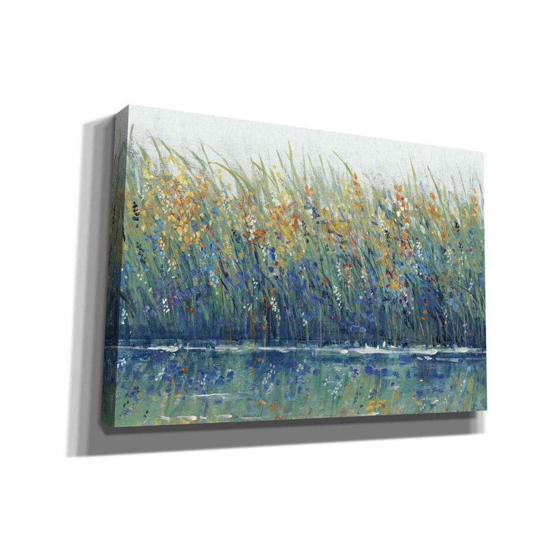 «Wildflower Reflection II» par Tim O'toole, art mural sur toile, H 18 po x l 26 po x P 0,75 po