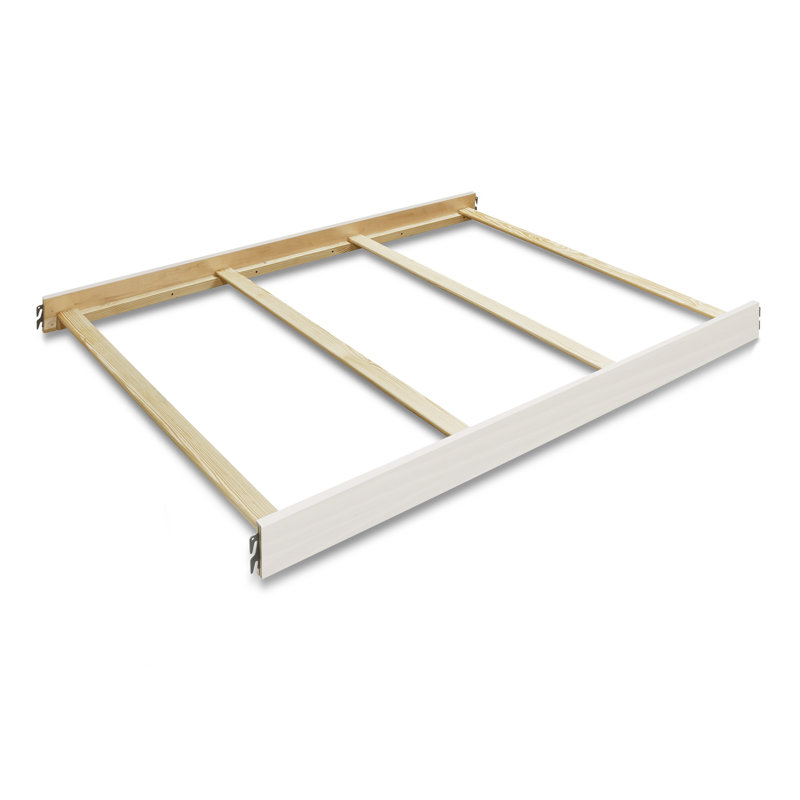 Rails pour lit double, Blanc patiné
