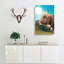 Alpine Cow in the Summertime in Abstract - Wrapped Canvas-55306713