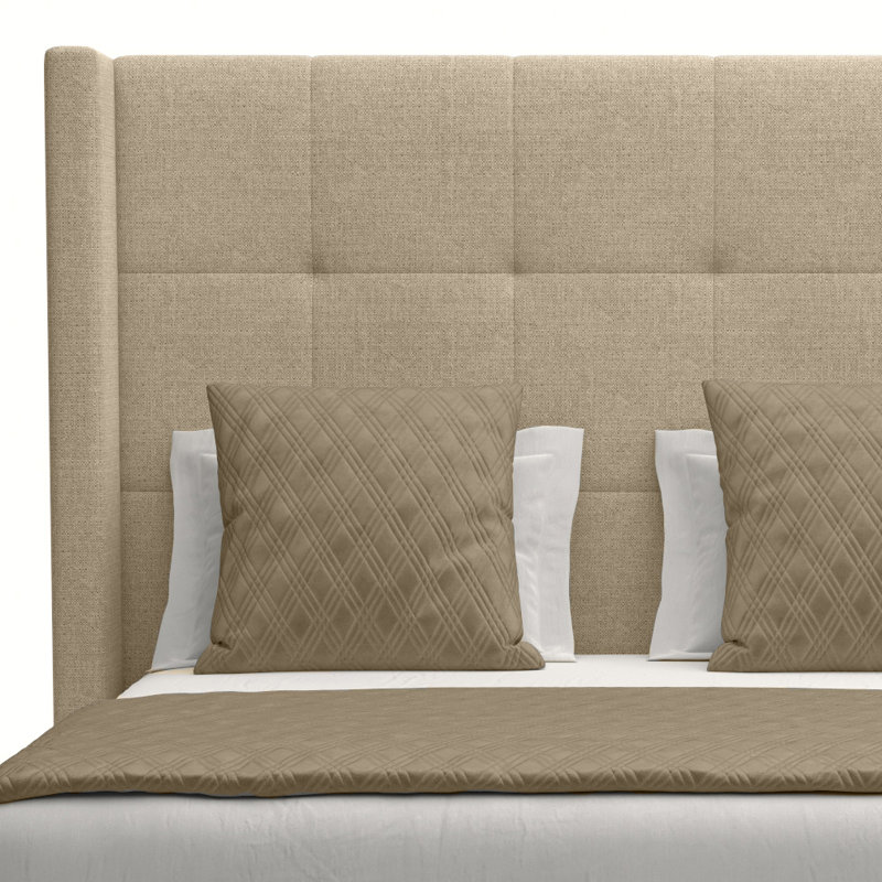 Esparto Upholstered Standard Bed, California King (High), Flax Revolution®