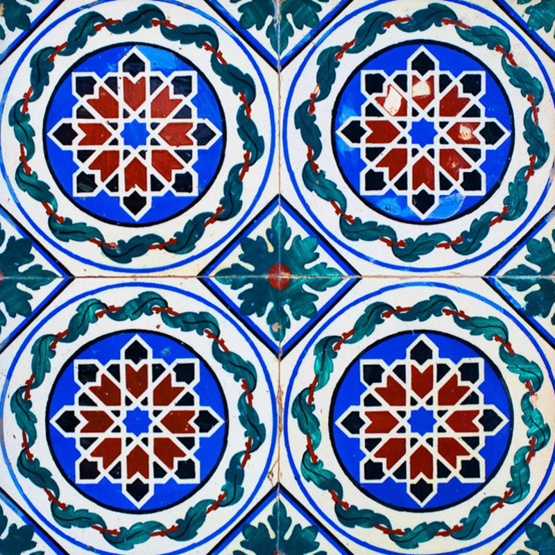Carreau de mosaïque en vinyle Augustine, H 8 po x l 8 po x P 0,1 po