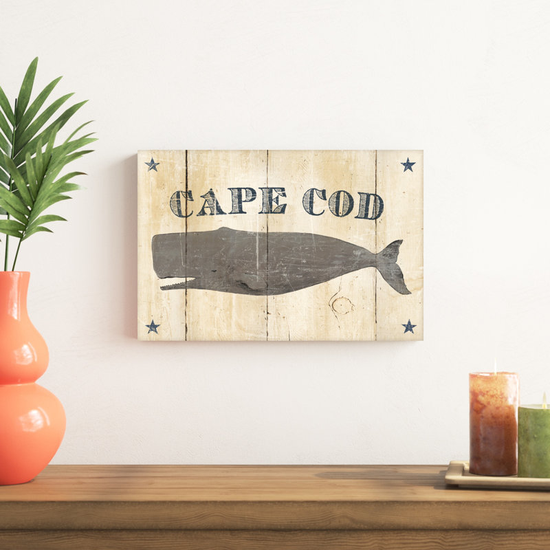 " Cape Cod Whale V2 ", 12" H x 18" W