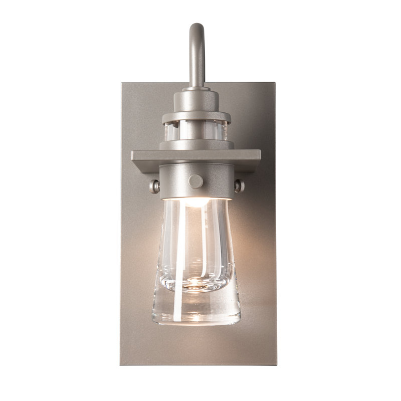 Erlenmeyer Outdoor Sconce, 9.5" H x 4.5" W x 4.7" D, Coastal Burnished Steel