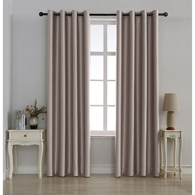 Grommet Room Darkening Single Panel Curtain