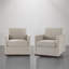 Upholstered Swivel Armchair-2056702185