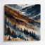 Aquarelle paysage 51 mauve, art mural en métal-938255468