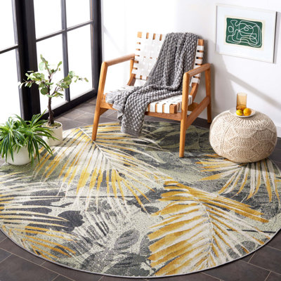 Tapis d'intérieur / extérieur à motif floral Barbados 500 Performance