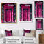 Porte de banque rose et noire - salon d'art mural Banks-106109510-106109518