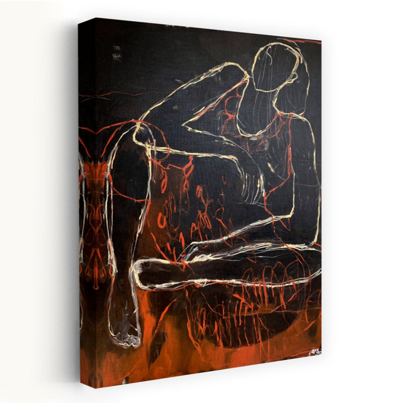 Art contemporain contemporain abstrait contemporain, H 18 po x l 12 po