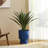 16.75"H Set Of 2 Cobalt Blue Faux Ceramic Urn Plastic Planter