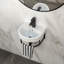Lavabo de salle de bain simple mural 16 "avec porte-serviettes
