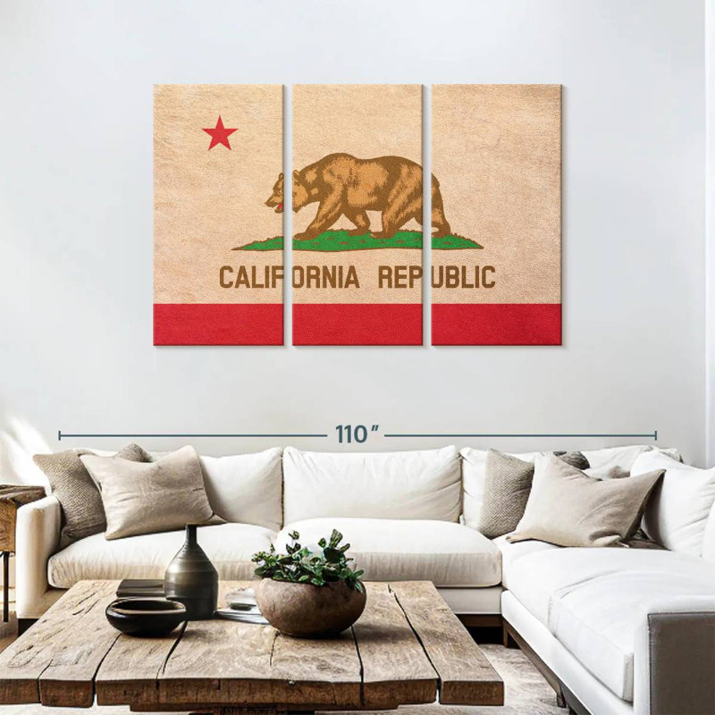 Borges California Flag, 48" H x 74" W
