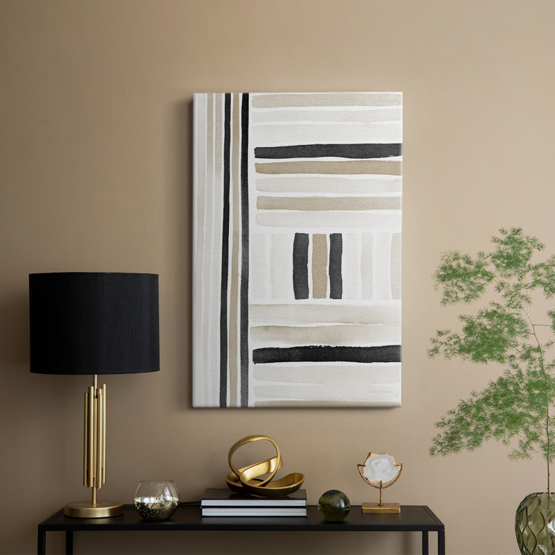Neutral Lines II -Gallery Wraraped Cavas, H 27 po x l 18 po