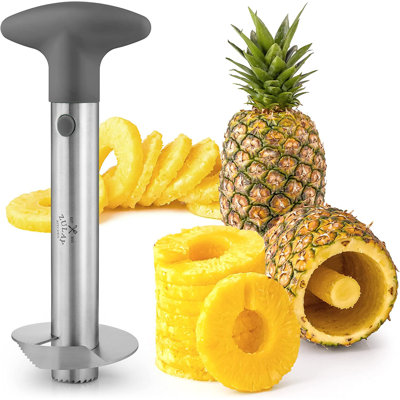 Zulay Kitchen Pineapple Cutter and Corer Stainless Steel Slicer Tool for Easy Removal