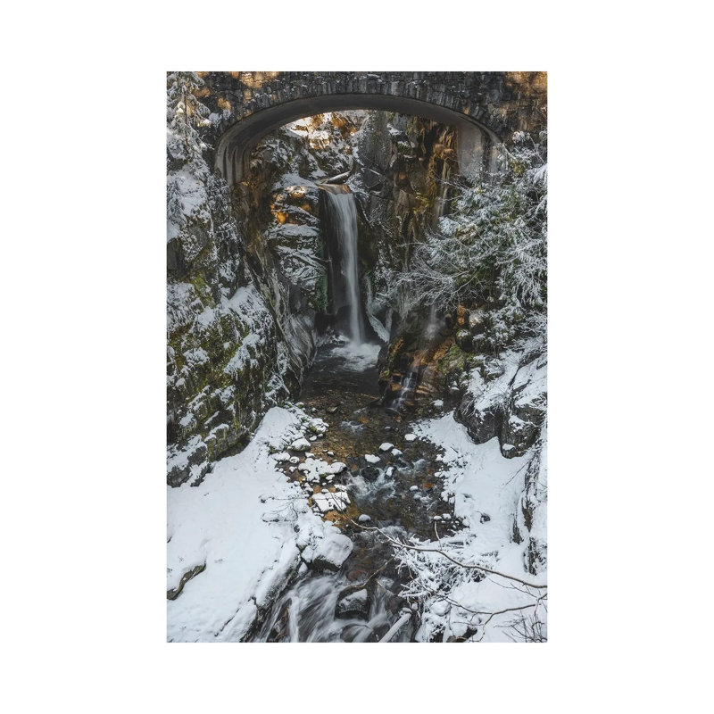 Christine Falls Winter 2020 by Louis Ruth - Wrapped Canvas Painting, 20.32 cm H x 30.48 cm W
