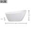 Maryline 80 mm W Freestanding Acrylic Bath