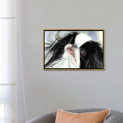 Reproduction d’art « Chin spin-Japanese Chin » par Judith Stein