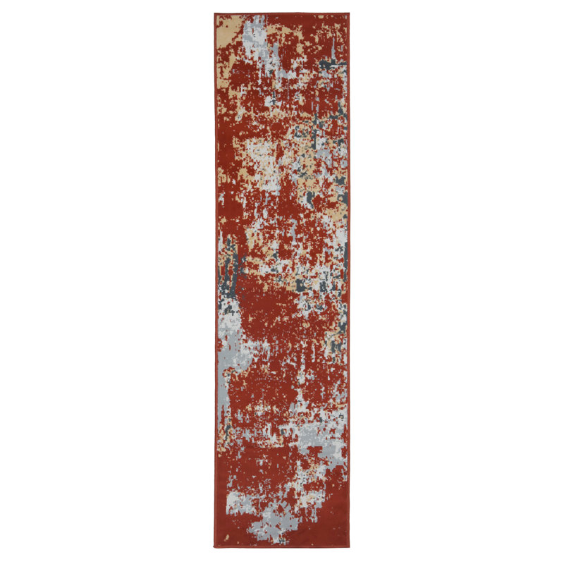 Abstract Indoor Rug, Runner 2' x 8'