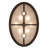 36" Long Winter Pine Oblong Inverted Pendant