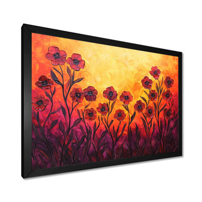 «Sunset Violets In The Horizon I», reproduction sur toile
