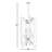 Algertha 8 - Light Steel Dimmable Geometric Chandelier-1469243239