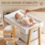 AIYAPLAY Baby Changing Table with 3 Drawers, Basket, Waterproof Pad