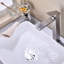 Robinet de salle de bain - Poignée simple, Aérateur Splash pour évier à débit réduit, Acier inoxydable
