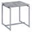 Grey and Silver Occasional Set with Trestle Base