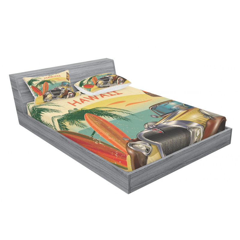 Microfiber Sheet Set, Queen Sheet Set with Fitted Sheet