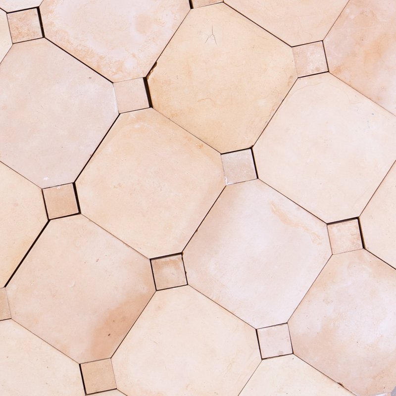 Panneaux contemporains en zellige 12 po x 12 po x 1/2 po, Terracotta