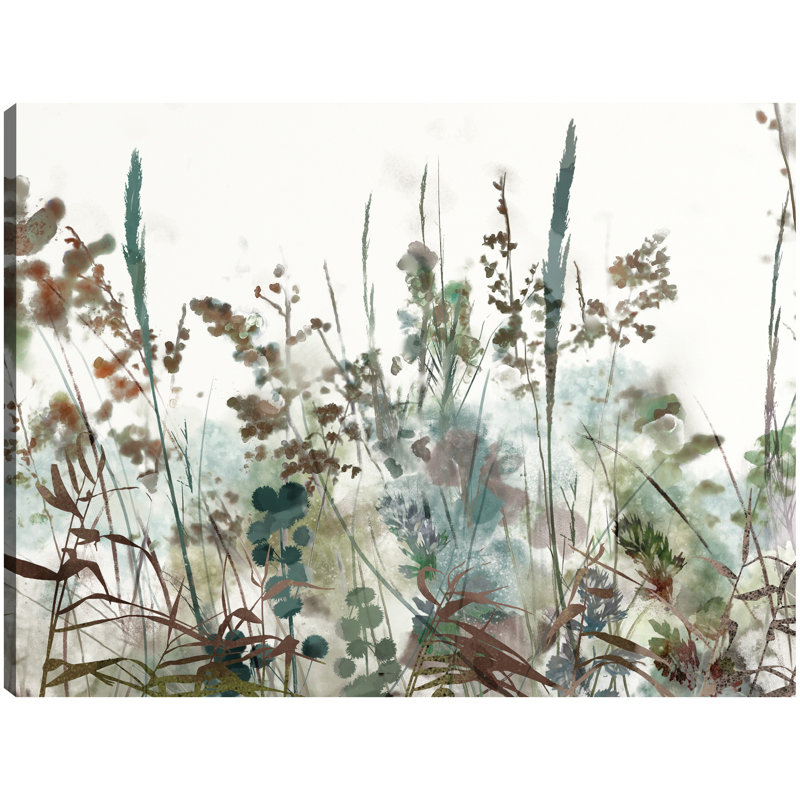 «Autumn Reeds» par Studio Arts, reproduction d'art sur toile, H 11 po x l 14 po, Toile tendue