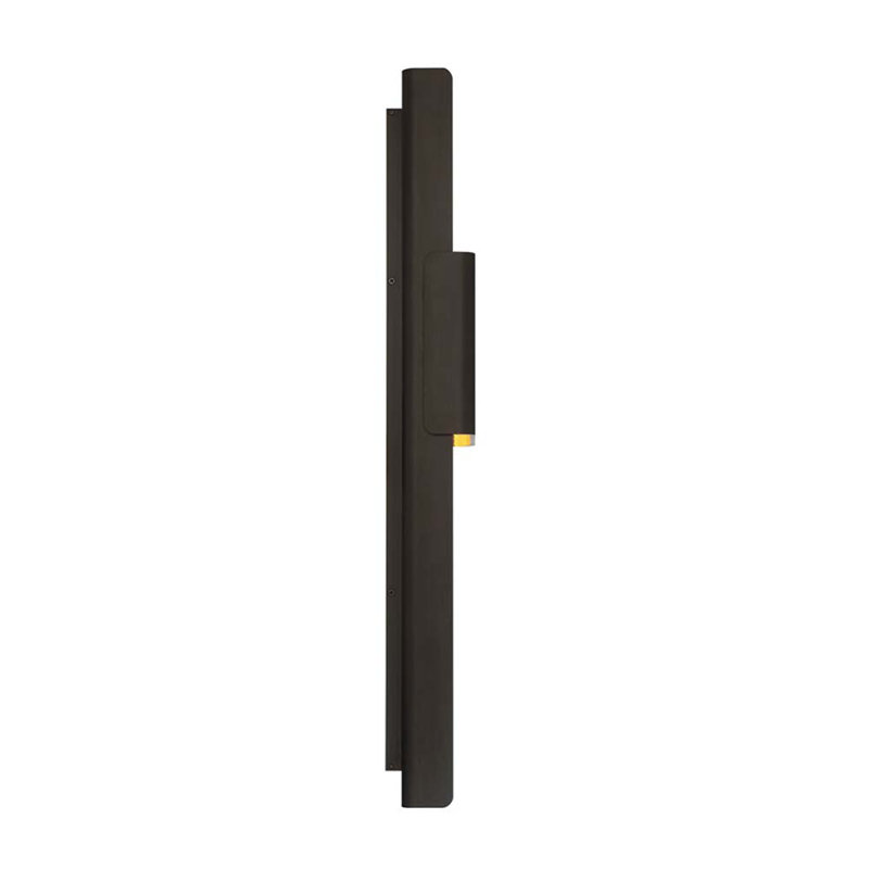 Tribeca Bronze Gold Leaf Dimmable LED Sconce with Sanded Glass
