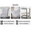 Tabouret de bar luxueux gris Seigler-130159558