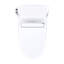 TOTO Ultramax WASHLET+ S5 One-Piece Elongated 1.28 GPF Universal Height Toilet with CEFIONTECT, Cotton White - MW6083446CEFG#01