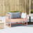 Patio Sofa Bench Extendable Solid Wood Pine-710008202