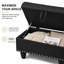 Upholstered Linen Storage Footstool