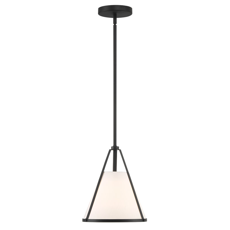 Luminaire suspendu 1 lumière Lanedra, Noir